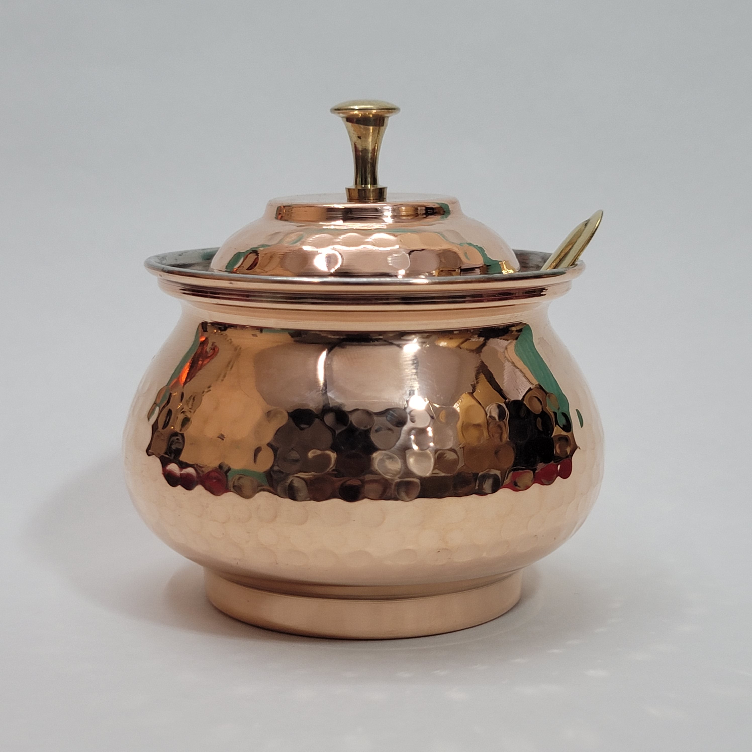 Pure Storage for Pure Ghee – Handcrafted Copper Ghee Pot with Kalai Lining (250 ML)