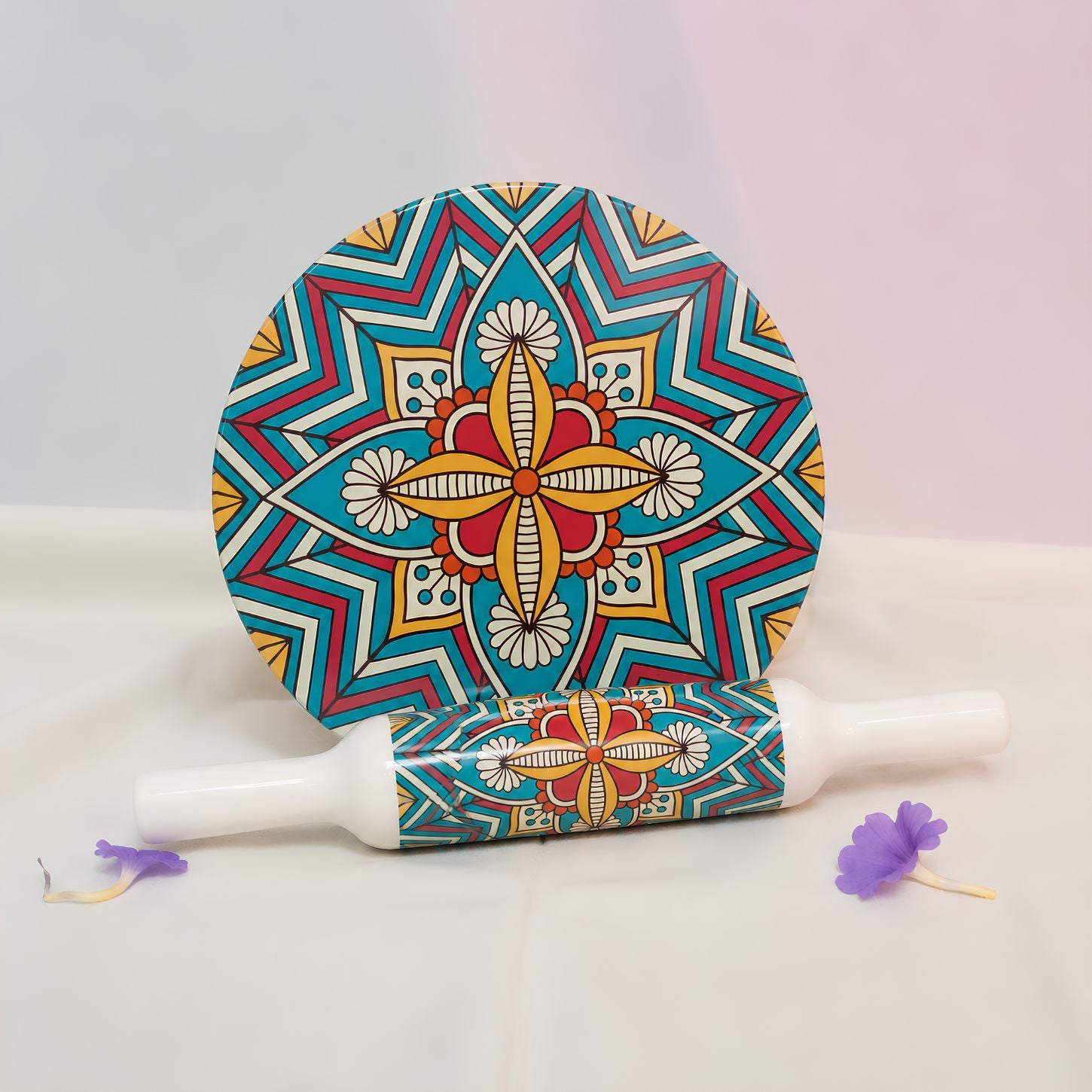 Marble Rolling Pin board for Chapati Roller | Chakla Belan Set