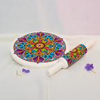 Marble Rolling Pin board Chapati Roller | Chakla Belan Set Mandla Design