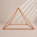 Copper Pyramid Meditation Kit | Giza Golden Ratio Copper Pyramid, 7 Chakra Water Bottle & 7 CHakra Magnetic Kada